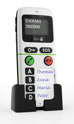 Le design du téléphone portable pour Seniors doro handleplus 334gsm